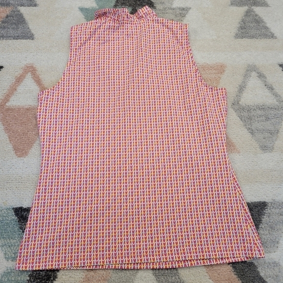 J. McLaughlin Durham Sleeveless Ruffle Sleeveless Tank Top Large - Picture 6 of 7